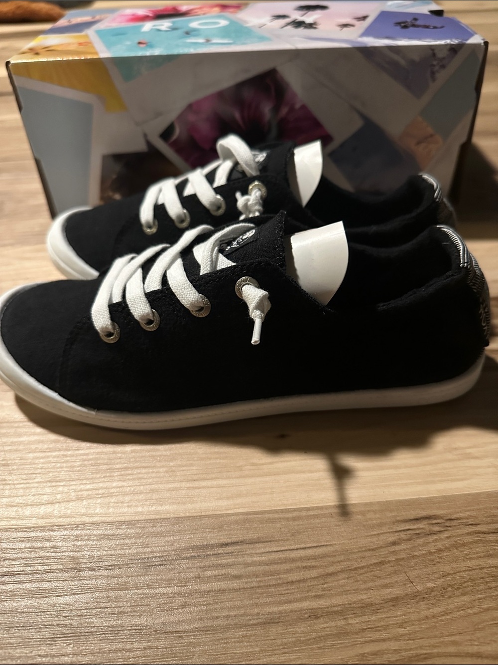 Roxy Oxford Black Shoes - Picture 2 of 4